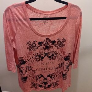 Size X AdditionElle Enjoy the Simple Things Shirt